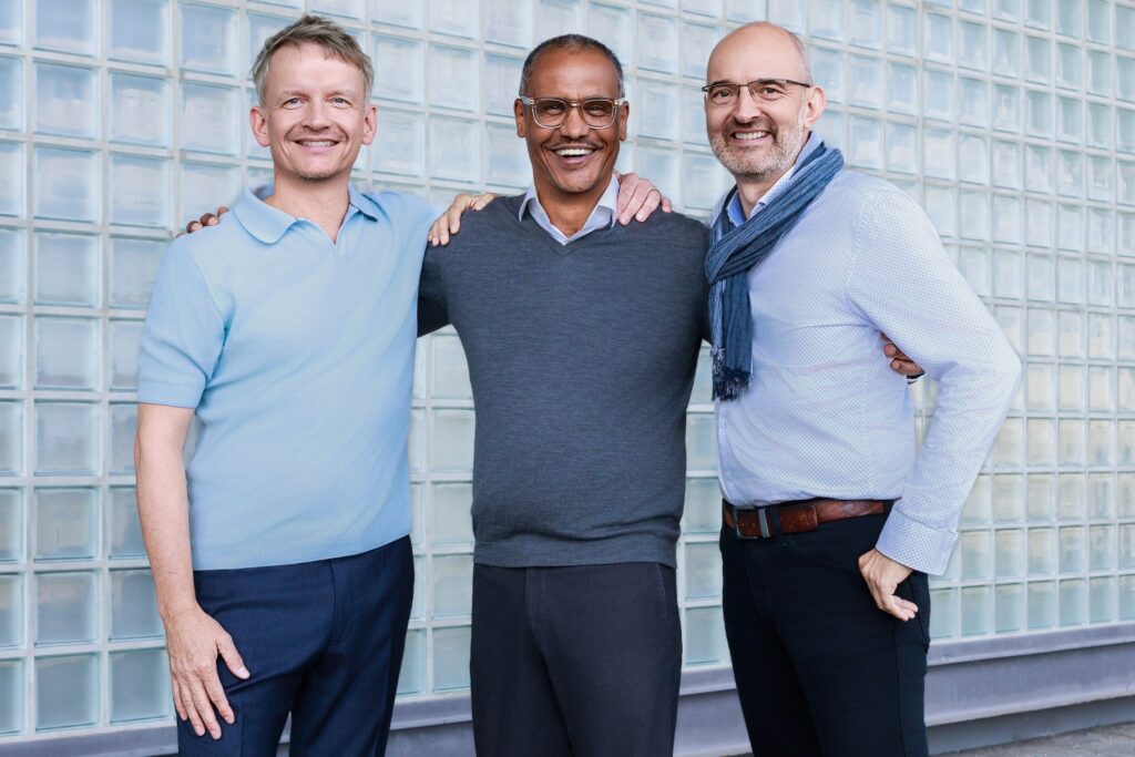 v.r.n.l. Gunter Erfurt, Marco Leitzke, Enrico Merkel